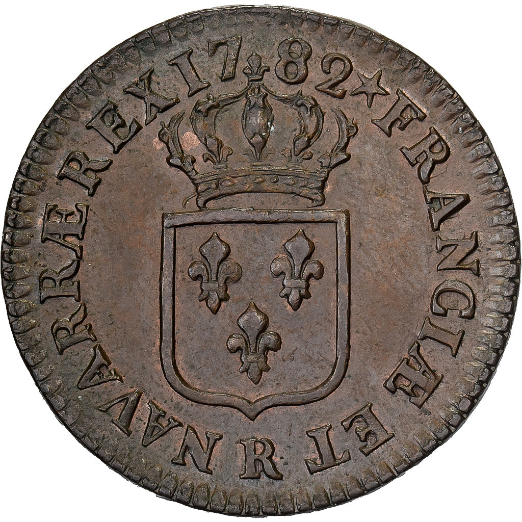 France, Louis XVI, Sol à l'Ecu, 1782, Orléans, Cuivre, SUP