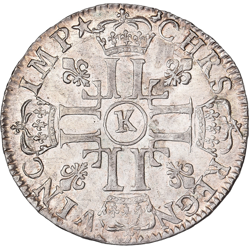 France, Louis XIV, 1/2 Écu aux 8 L, 1691, Bordeaux, Argent, SUP, Gadoury:184