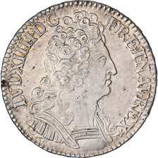 Francia, Louis XIV, 1/2 Ecu aux trois couronnes, 1710, Paris, Argento, BB+