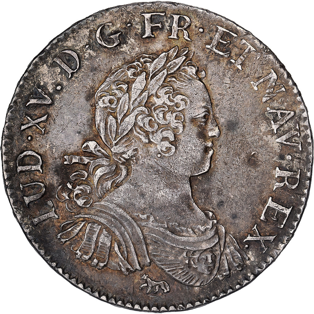 Frankrijk, Louis XV, 1/2 Écu aux 8 L, 1725, Paris, Zilver, ZF+, Gadoury:312