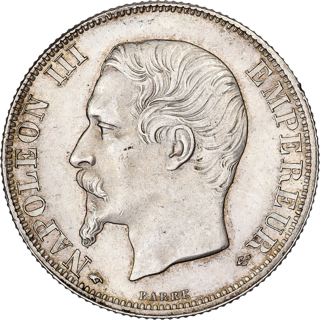 Francia, Napoleon III, 2 Francs, 1857, Paris, Plata, EBC+, Gadoury:523