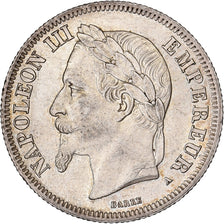 Francia, Napoleon III, 2 Francs, 1867, Paris, Argento, SPL-, Gadoury:527