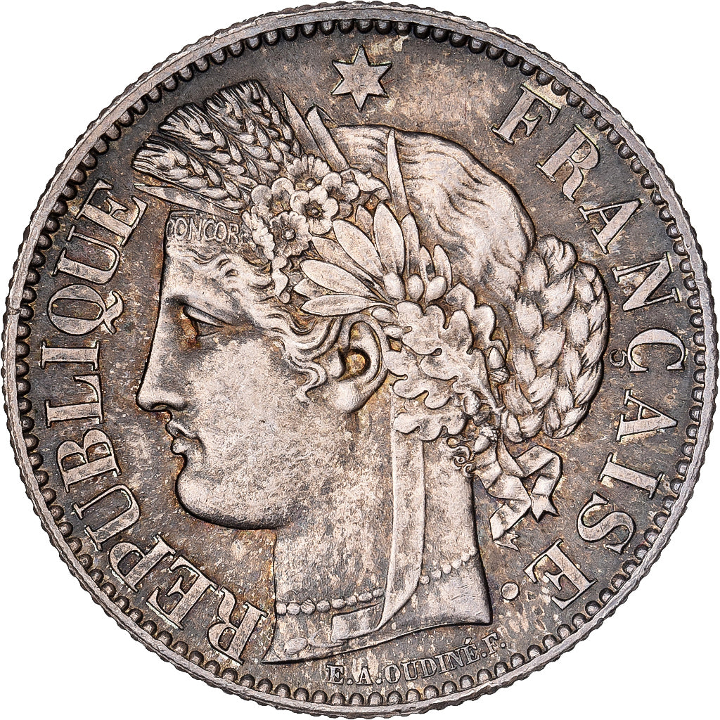 Francia, 2 Francs, Cérès, 1895, Paris, Plata, EBC+, Gadoury:530a