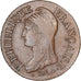 France, 5 Centimes, Dupré, AN 8, Metz, Copper, AU(55-58), Gadoury:126a
