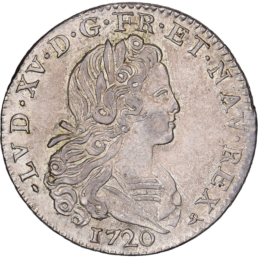 France, Louis XV, Petit Louis d'Argent, 1720, Rouen, Argent, TTB+, Gadoury:305