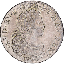 Francia, Louis XV, Petit Louis d'Argent, 1720, Rouen, Plata, MBC+, Gadoury:305