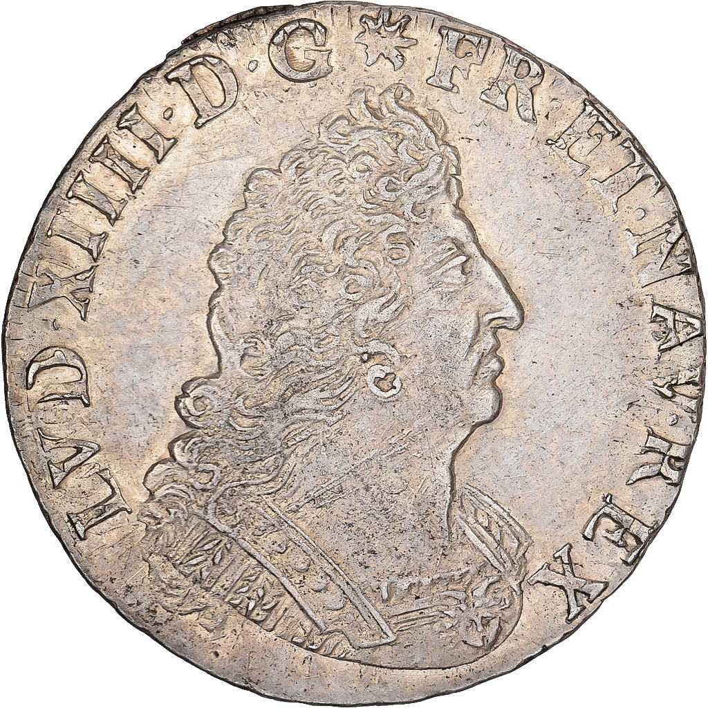 Francia, Louis XV, 1/4 Ecu aux palmes, 1693, Amiens, reformed, Plata, EBC