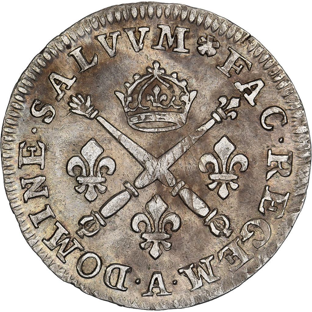 França, Louis XIV, 10 Sols aux insignes, 1706, Paris, Prata, AU(50-53)