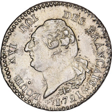 França, Louis XVI, 15 Sols, Génie, 1791 / AN 3, Lyon, 2nd semestre, Prata