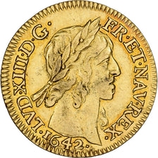 France, Louis XIII, Louis d'Or, 1642, Paris, Gold, EF(40-45)