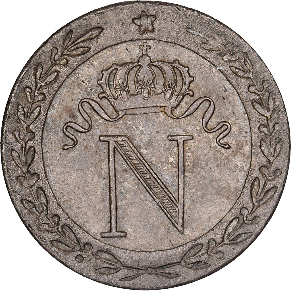 Frankrijk, Napoleon I, 10 Centimes, 1809, Paris, Billon, ZF+, Gadoury:190