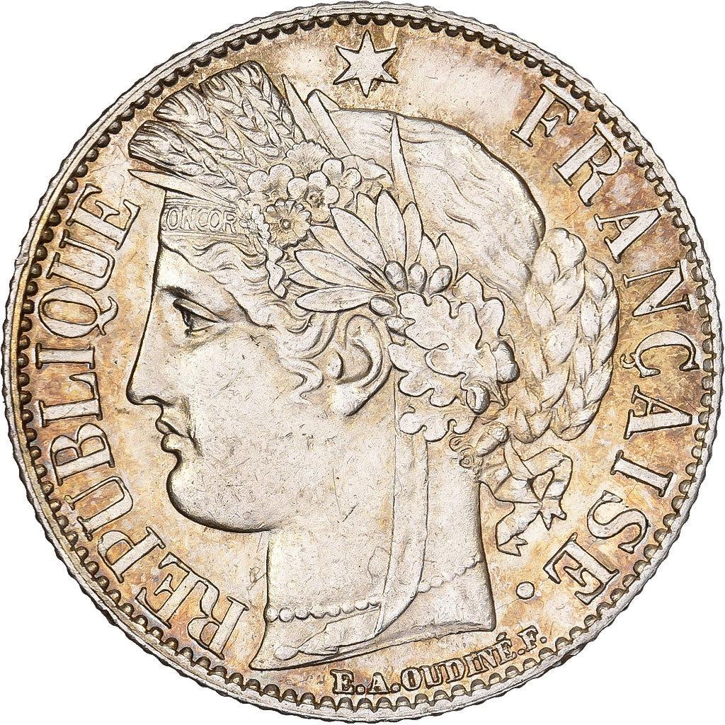 Francia, 1 Franc, Cérès, 1888, Paris, Argento, SPL, Gadoury:465a