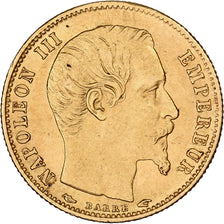France, Napoléon III, 5 Francs, 1854, Paris, tranche cannelée, Or, TTB+