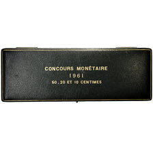 Frankrijk, 20 Centimes, Pre-series set, Coin engraving competition, 1961, MDP