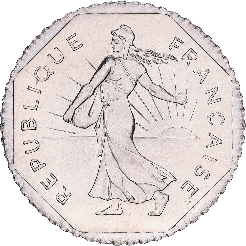 Francia, 2 Francs, Semeuse, 1977, Monnaie de Paris, Pré-série, Nichel, SPL+