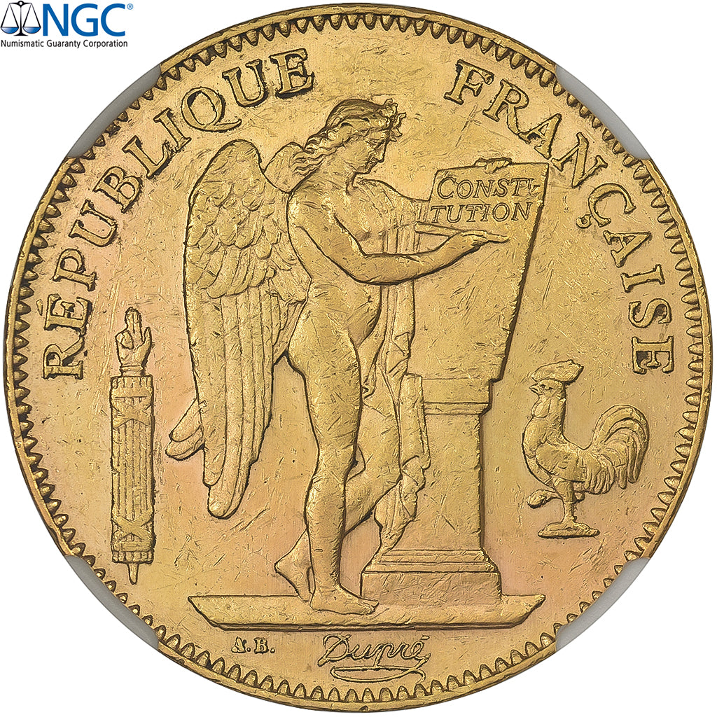 France, 50 Francs, Génie, 1900, Paris, Gold, NGC, AU55, Gadoury:1113