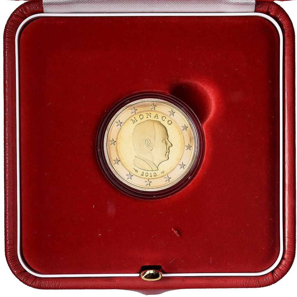 Monaco, 2 Euro, Albert II, Proof, 2010, Monnaie de Paris, Bi-Metallic, FDC