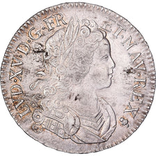 France, Louis XV, Écu de France-Navarre, 1718, Reims, Argent, TTB+