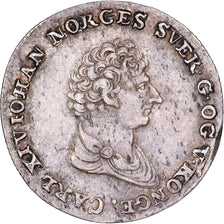 Norwegen, Carl XIV Johan, 8 Skilling, 1827/5, Kongsberg, Silber, SS+