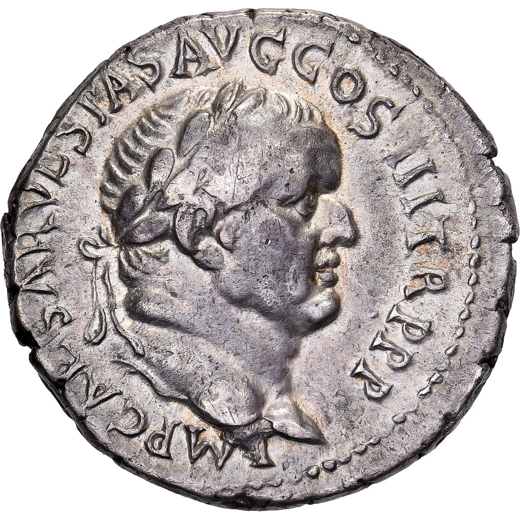 Vespasian, Denarius, 71, Ephesos, Plata, EBC+, RIC:1433