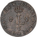 France, Louis XV, Sol, 1740, Lyon, Billon, EF(40-45)