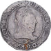 France, Henri III, Franc au Col Plat, 1579, Troyes, Silver, VF(30-35)