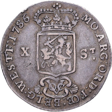 Indes orientales néerlandaises, 10 Stuivers, 1786, VOC, Argent, TTB, KM:138