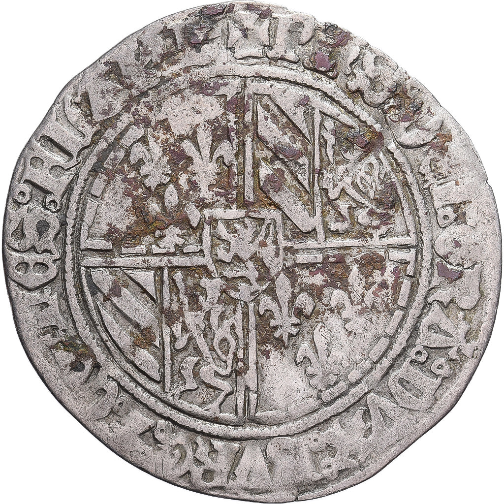 Burgundische Niederlande, Philippe le Bon, Double gros vierlander, Undated