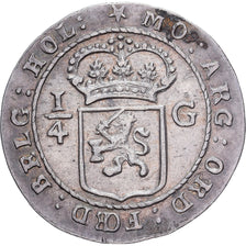 HOLENDERSKIE INDIE WSCHODNIE, 1/4 Gulden, 1802, Srebro, AU(50-53), KM:81