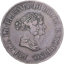 Principality of Lucca and Piombino, Felix and Elisa, 5 Franchi, 1805, Firenze