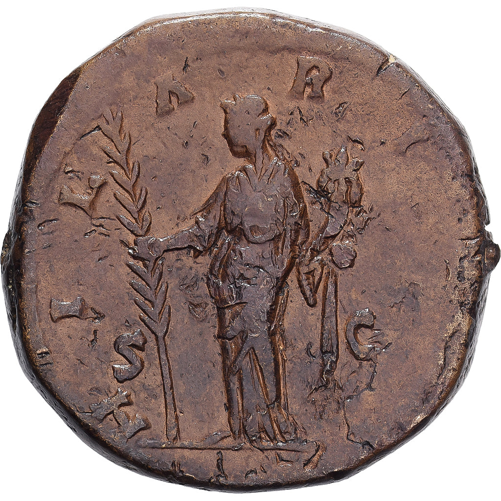 Roman Empire, Faustina II, Sesterce, 161-176, Rome, Bronze, TB, RIC:1642