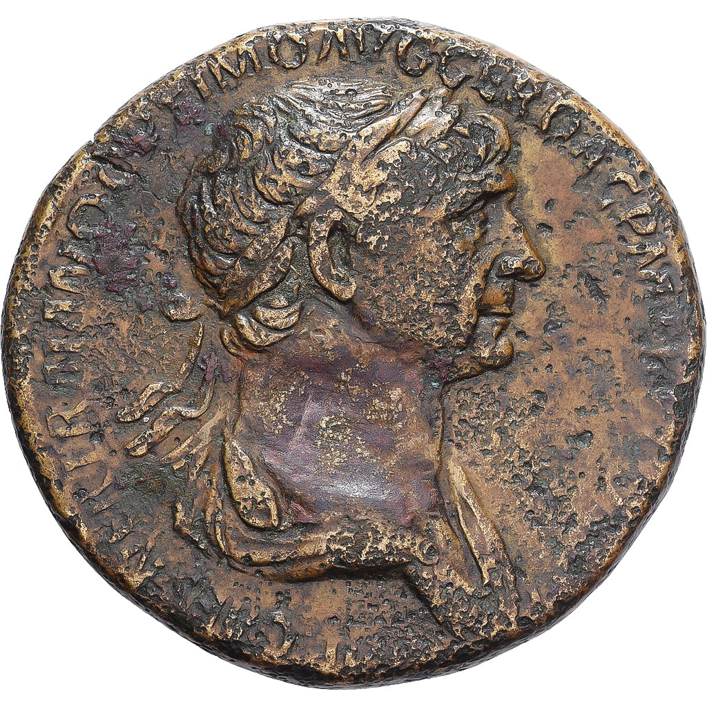 Roman Empire, Trajan, Sestertius, 114-117, Rome, Bronzen, FR+, RIC:652
