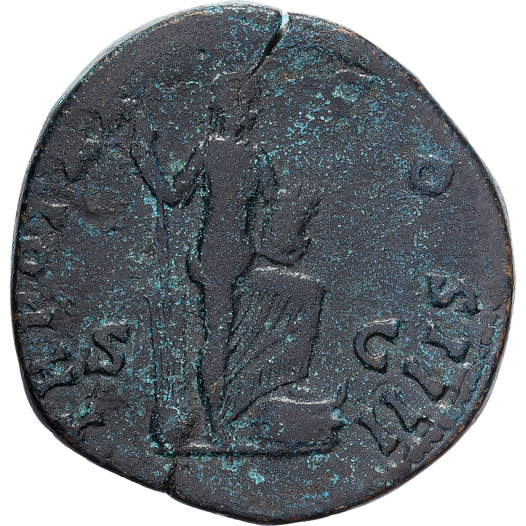 Roman Empire, Antonin le Pieux, Sesterce, 156-157, Rome, Bronze, TB+, RIC:964a