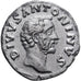 Roman Empire, Divus Antoninus Pius, Denarius, 161-180, Rome, Prata, EF(40-45)