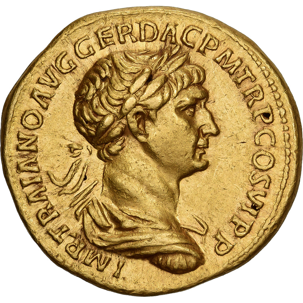 Trajan, Aureus, 112-114, Rome, Goud, ZF+, RIC:275