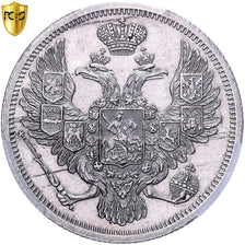 Russia, Nicholas I, 3 Roubles, 1845, Saint Petersburg, Platyna, PCGS, MS61