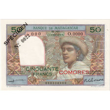 Komory, 50 Francs, Undated (1960), Egzemplarz, UNC(65-70)