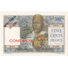 Comoros, 500 Francs, Undated (1963), Specimen, UNC(65-70)