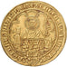 Duchy of Brabant, Jeanne & Wenceslas, Pieter d'Or, 1375-1380, Leuven, Oro, BB+
