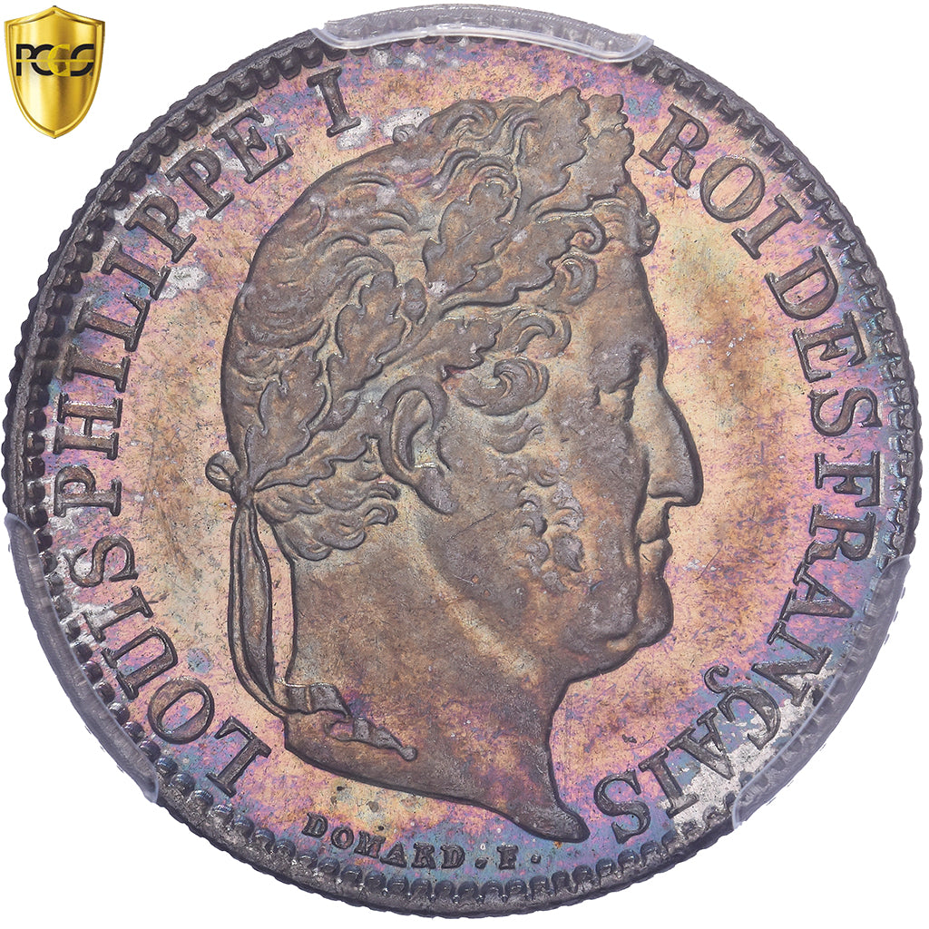 Francia, Louis Philippe I, 50 Centimes, 1846, Paris, Argento, PCGS, MS66