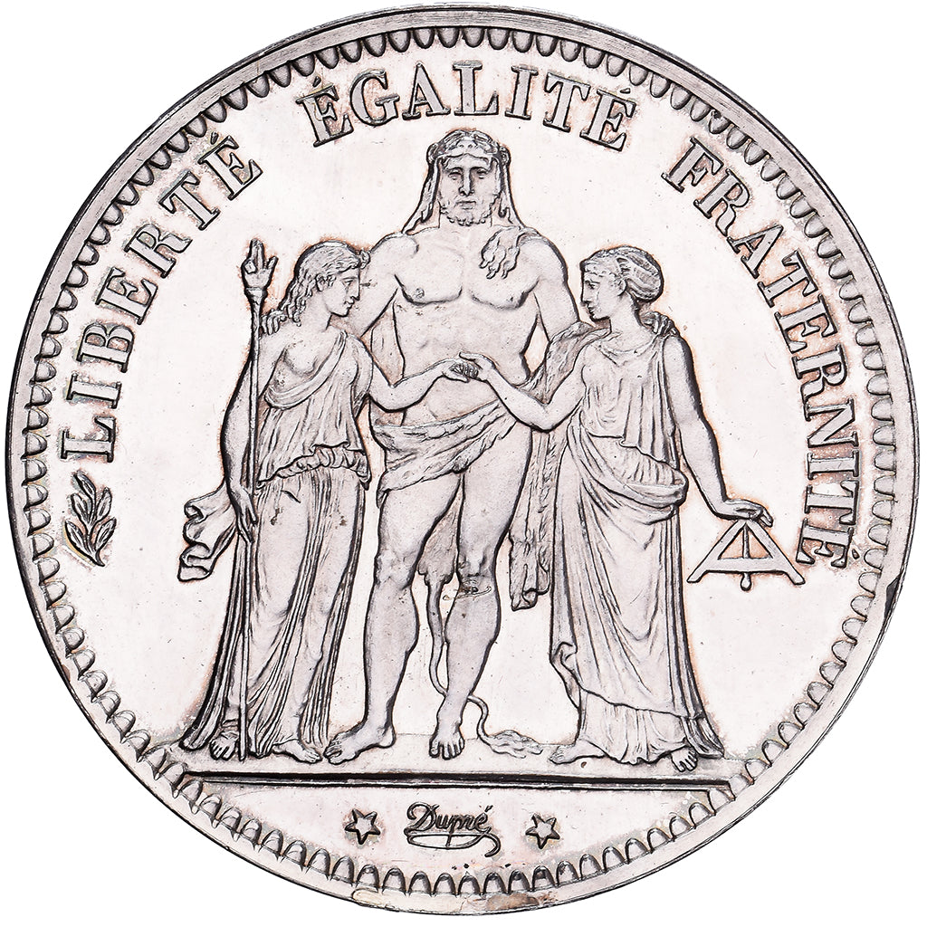 Frankrijk, 10 Francs, Hercule, 1879, Paris, Pattern, Proof, Gold & Silver, UNC-