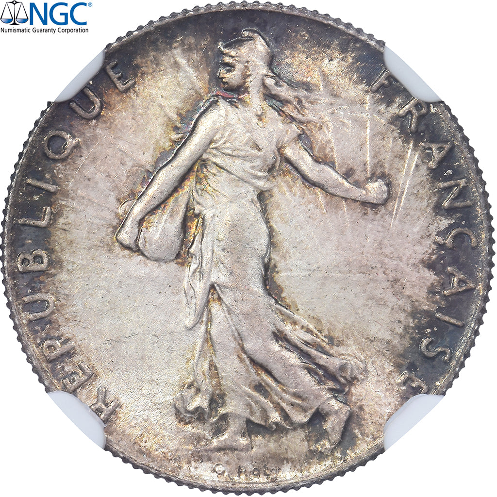 Frankrijk, 50 Centimes, Semeuse, 1903, Paris, Zilver, NGC, MS64, Gadoury:420