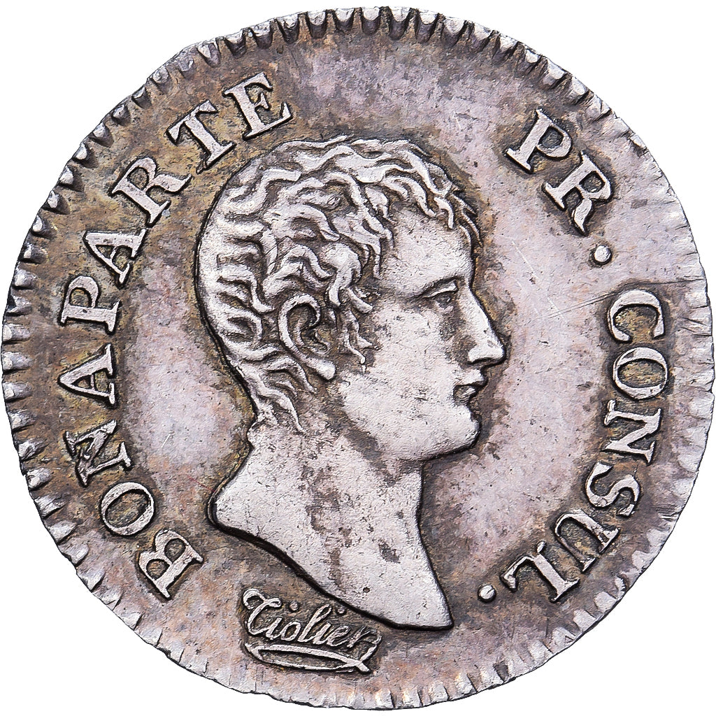 Francja, Bonaparte Premier Consul, Quart, An 12, Paris, Srebro, AU(55-58)