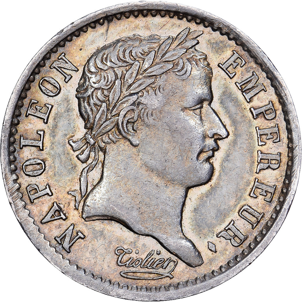 Francja, Napoleon I, Quart, 1809, Paris, Srebro, AU(55-58), Gadoury:350