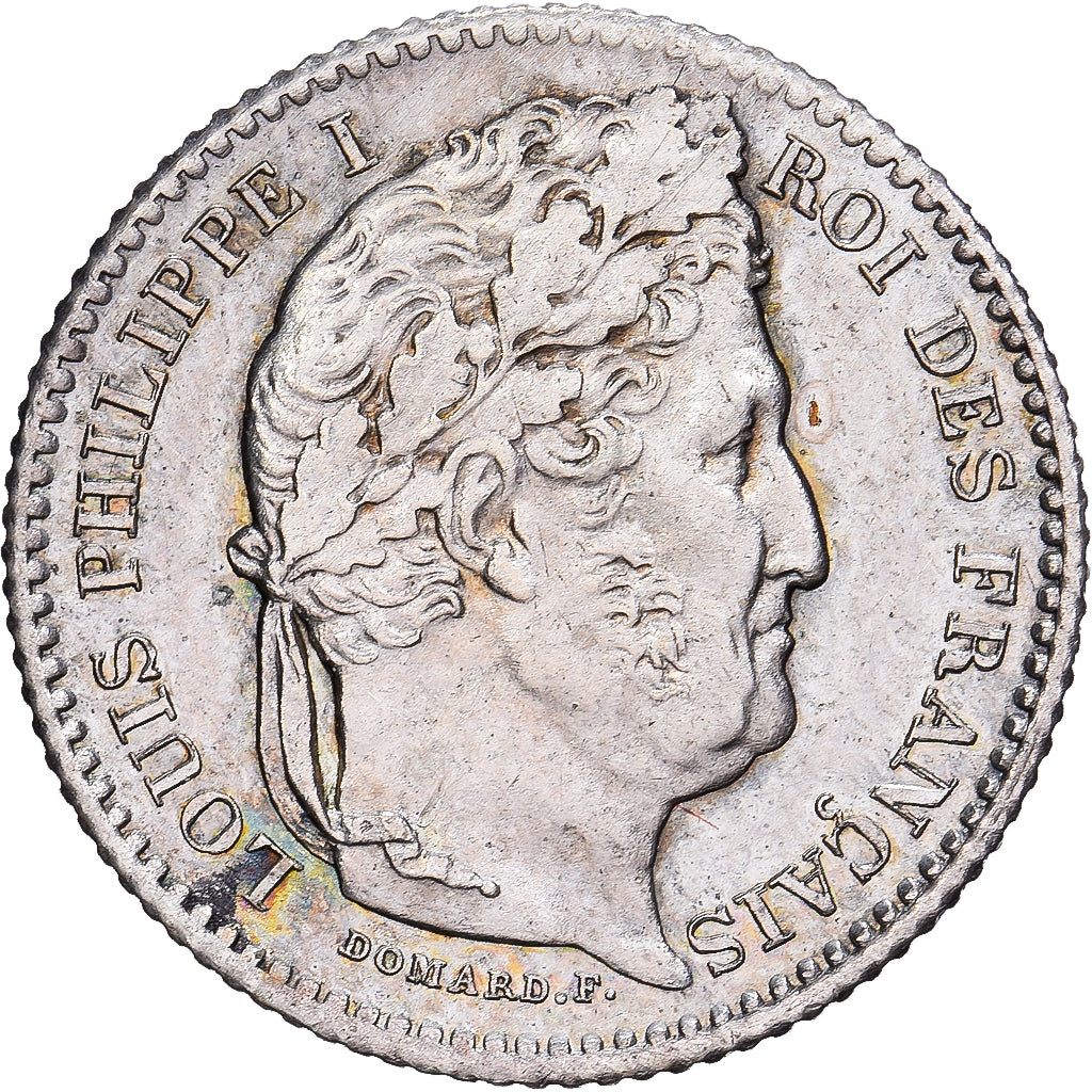 Francia, Louis Philippe I, 25 Centimes, 1847, Paris, Plata, EBC, Gadoury:357