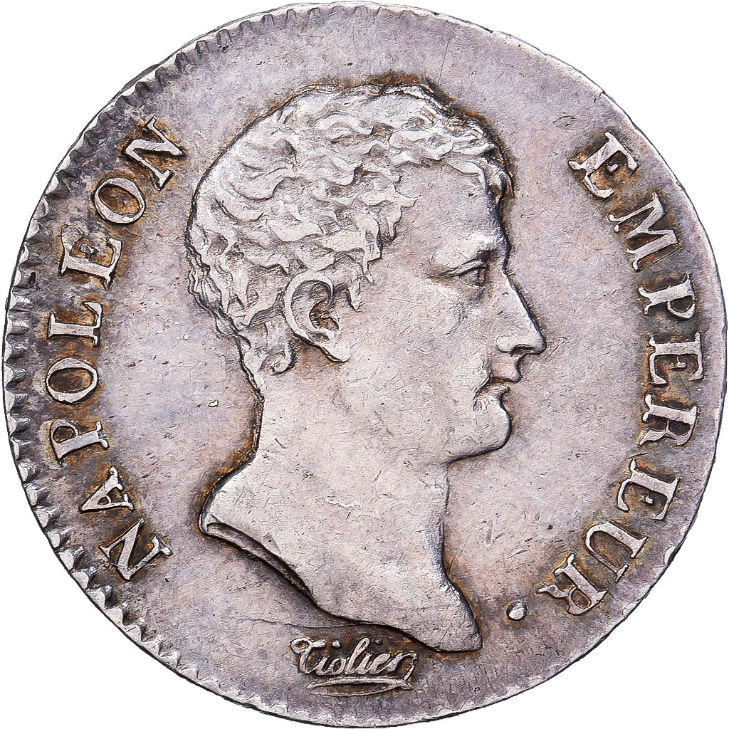 Francia, Napoleon I, Demi Franc, 1806, Paris, Plata, EBC, Gadoury:396