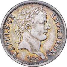 França, Napoleon I, Demi Franc, 1808, Paris, Prata, AU(50-53), Gadoury:398