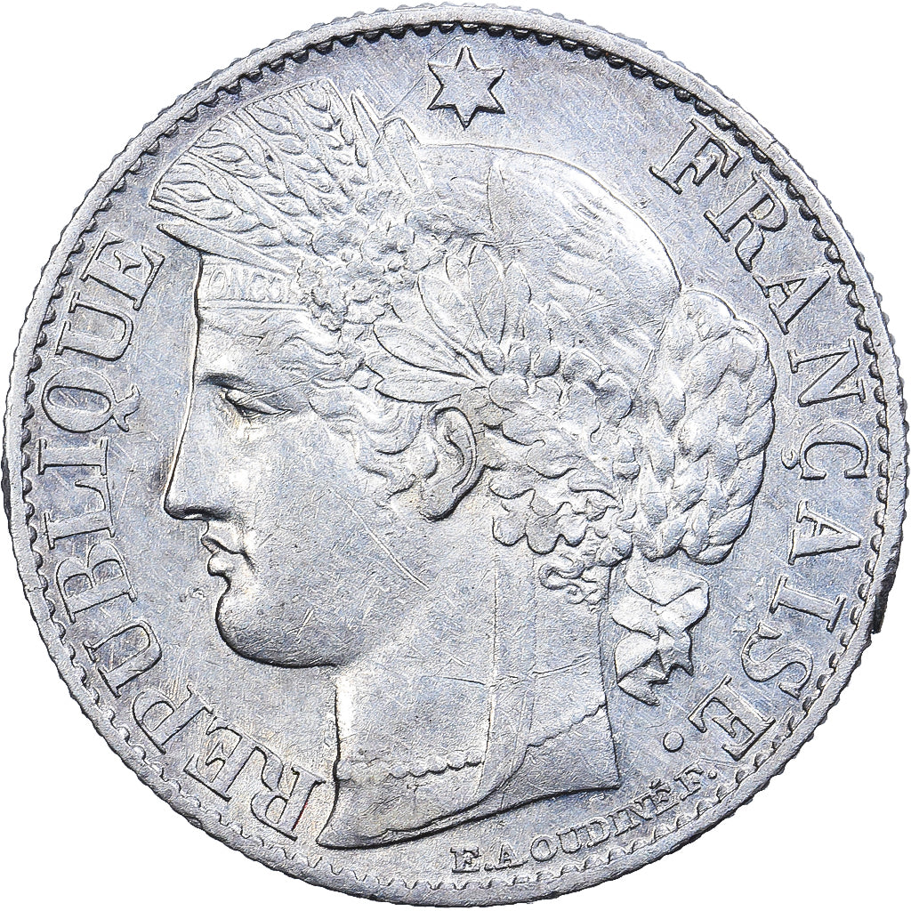 Frankrijk, 50 Centimes, Cérès, 1895, Paris, Zilver, PR, Gadoury:419a