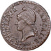 França, 1 Centime, Dupré, AN 8, Paris, Cobre, AU(55-58), Gadoury:76a