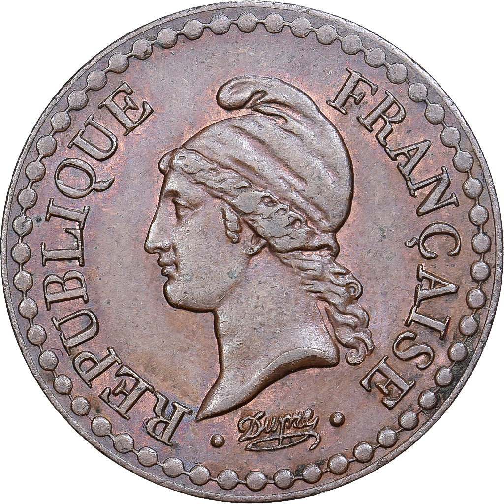 França, 1 Centime, Dupré, 1851, Paris, Bronze, AU(55-58), Gadoury:84